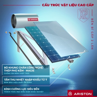 Tại sao nên chọn đại lý máy nước nóng năng lượng mặt trời Ariston uy tín?