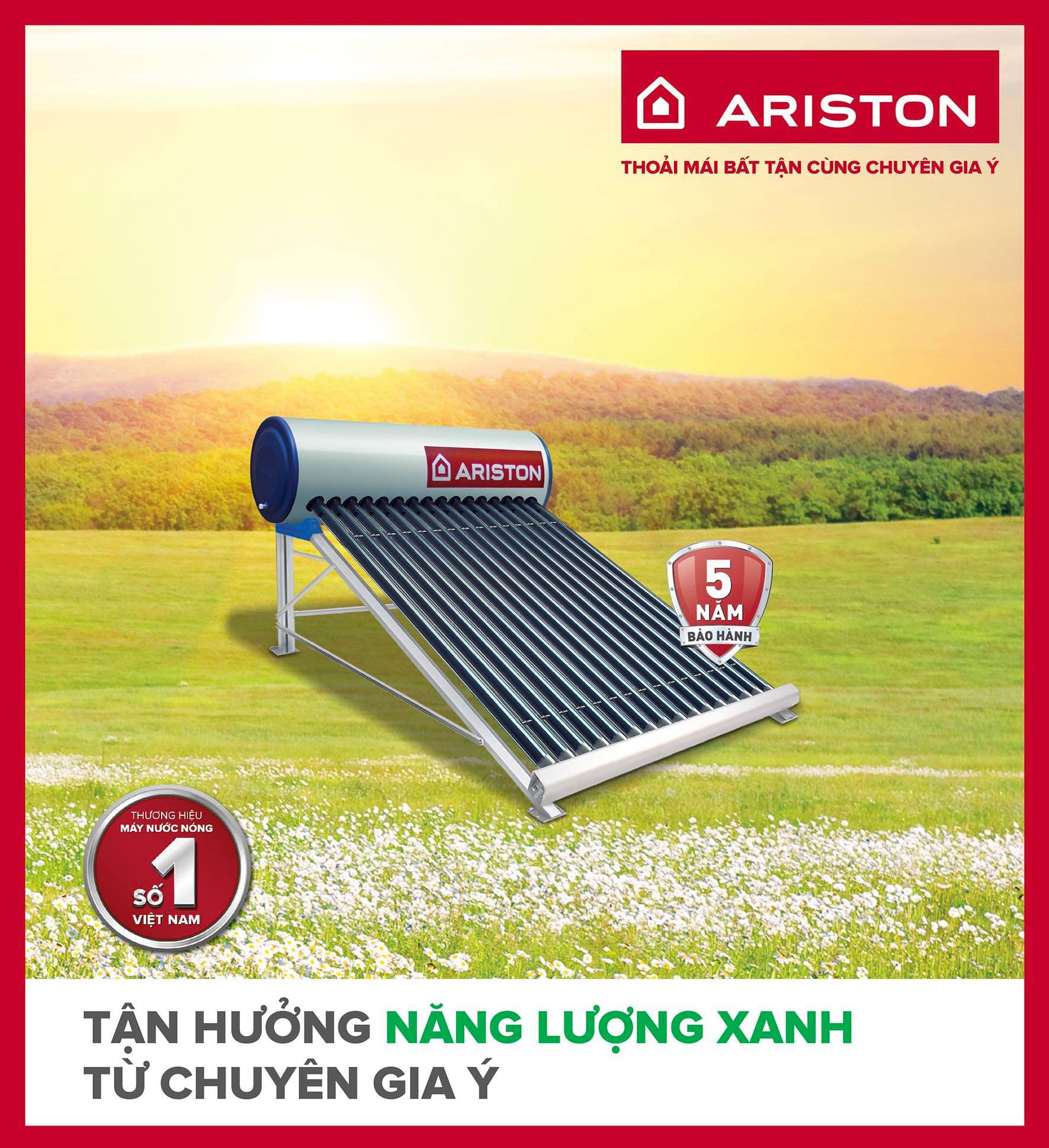 Bình năng lượng mặt trời Ariston 200l